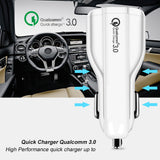 QC 3.0 Maclean Energy MCE478 W billaddare - vit Qualcomm Quick Charge QC 3.0 - 5V / 3A, 9V / 1.8A, 12V / 1.6A och 5V / 3.1A uttag