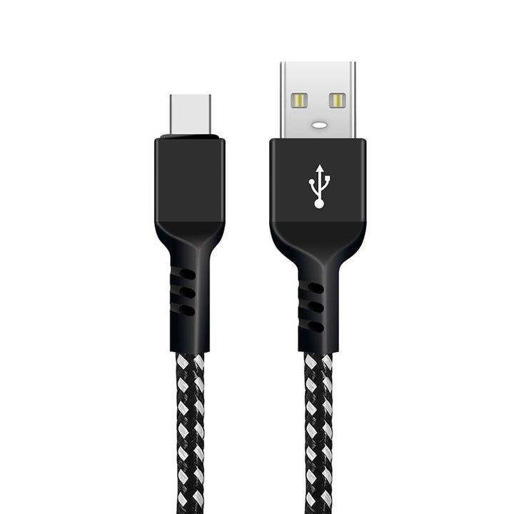 USB C-kabel som stöder Fast Charge 2.4A Maclean Energy MCE471 svart, 1m 5V / 2.4A - dataöverföring