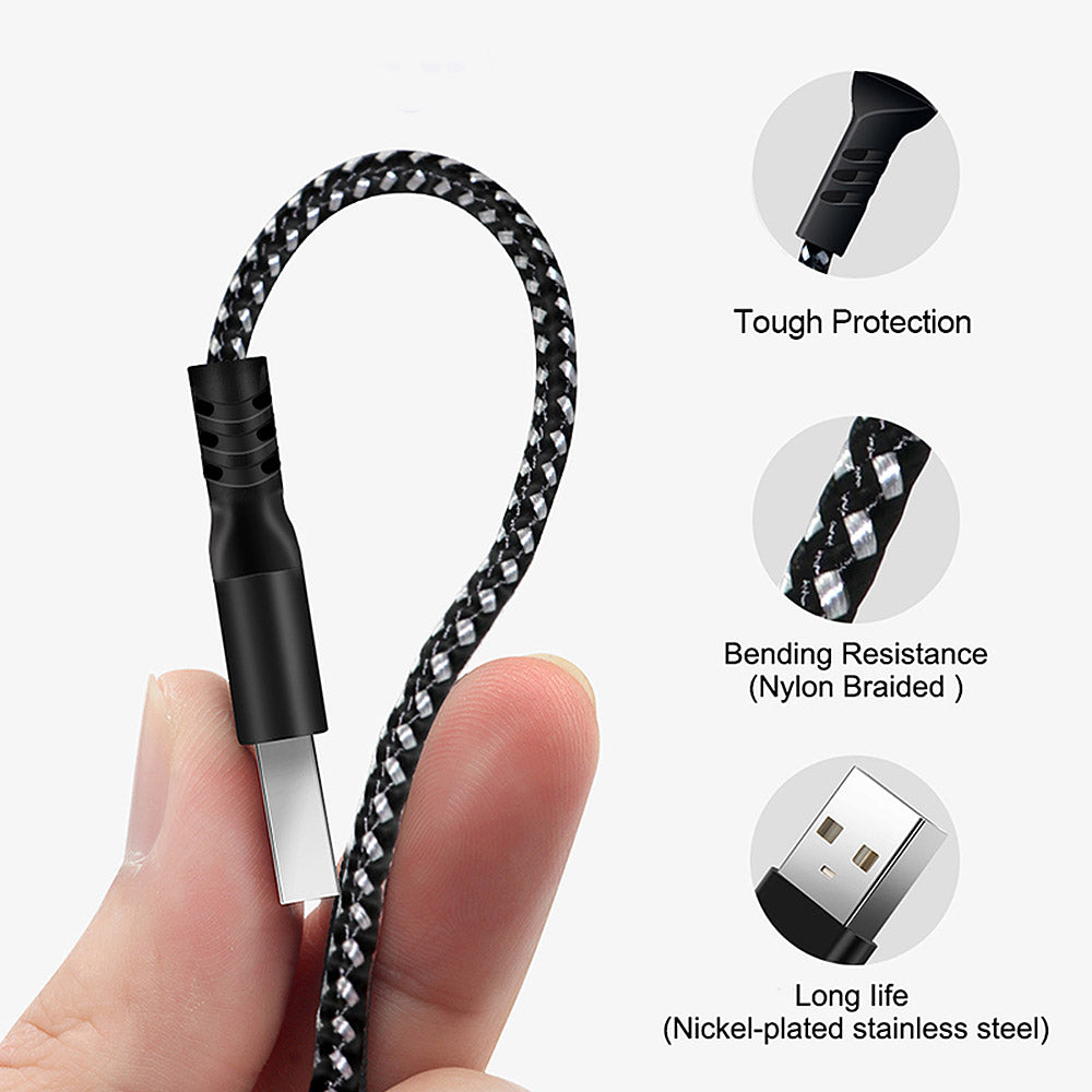 MicroUSB-kabel som stöder Fast Charge 2.4A Maclean Energy MCE473 svart, 1m 5V / 2.4A - dataöverföring