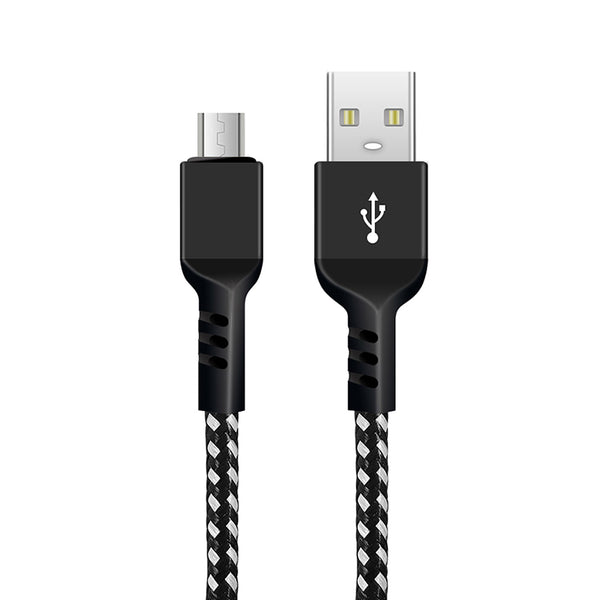 MicroUSB-kabel som stöder Fast Charge 2.4A Maclean Energy MCE473 svart, 1m 5V / 2.4A - dataöverföring