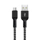 MicroUSB-kabel som stöder Fast Charge 2.4A Maclean Energy MCE473 svart, 1m 5V / 2.4A - dataöverföring