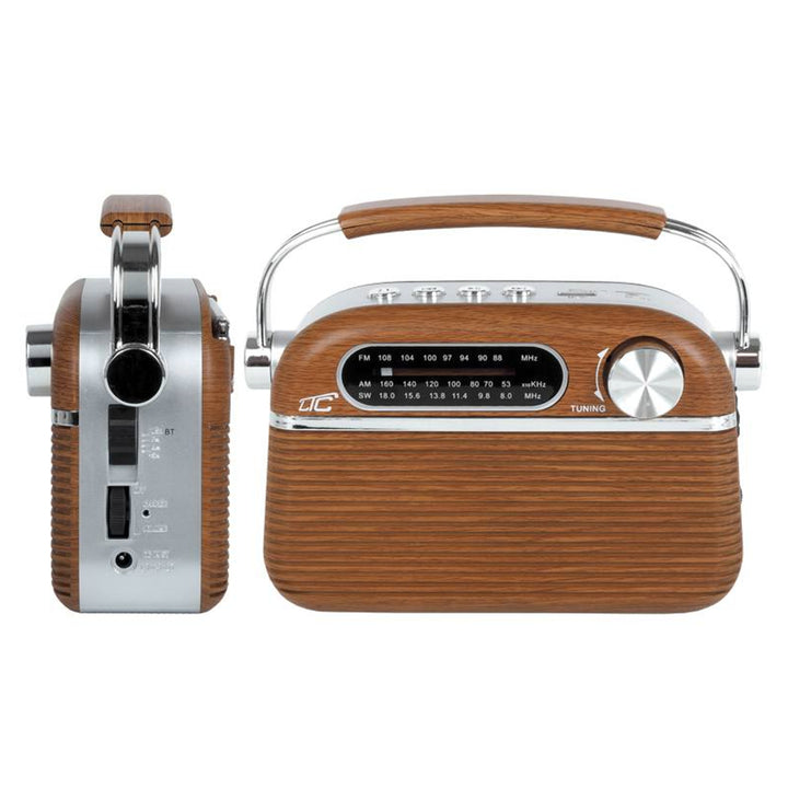 RETRO LTC BÄRBAR RADIO NIDA BLUETOOTH, AM / FM / MP3 / USB / SD INBYGGAT BATTERI 1200 MAH