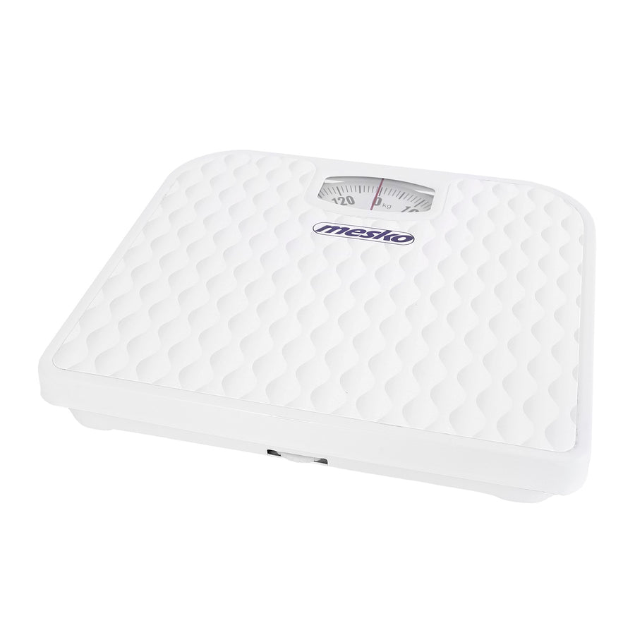 Mesko MS 8160 Mekanisk Personvåg 130 kg Kapacitet Vit