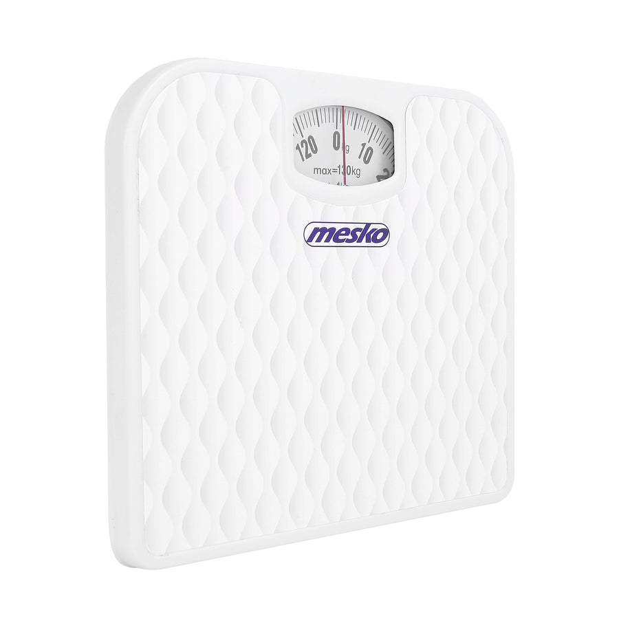 Mesko MS 8160 Mekanisk Personvåg 130 kg Kapacitet Vit