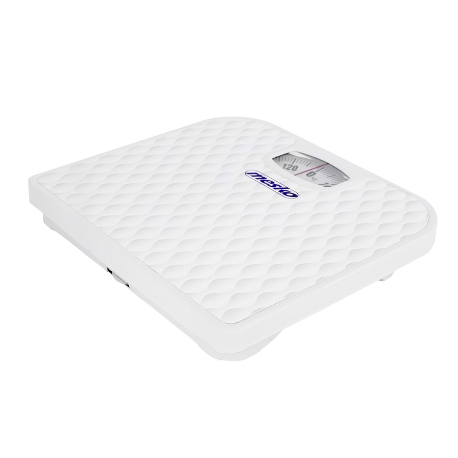 Mesko MS 8160 Mekanisk Personvåg 130 kg Kapacitet Vit