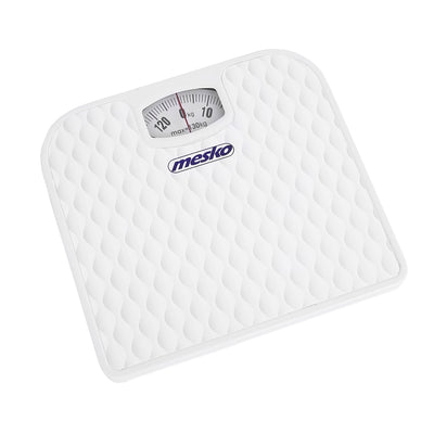 Mesko MS 8160 Mekanisk Personvåg 130 kg Kapacitet Vit