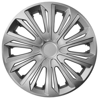 Uppsättning 14" STRONG universal navkapslar silver 4 delar