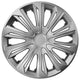 Uppsättning 15" STRONG universal navkapslar silver 4 delar