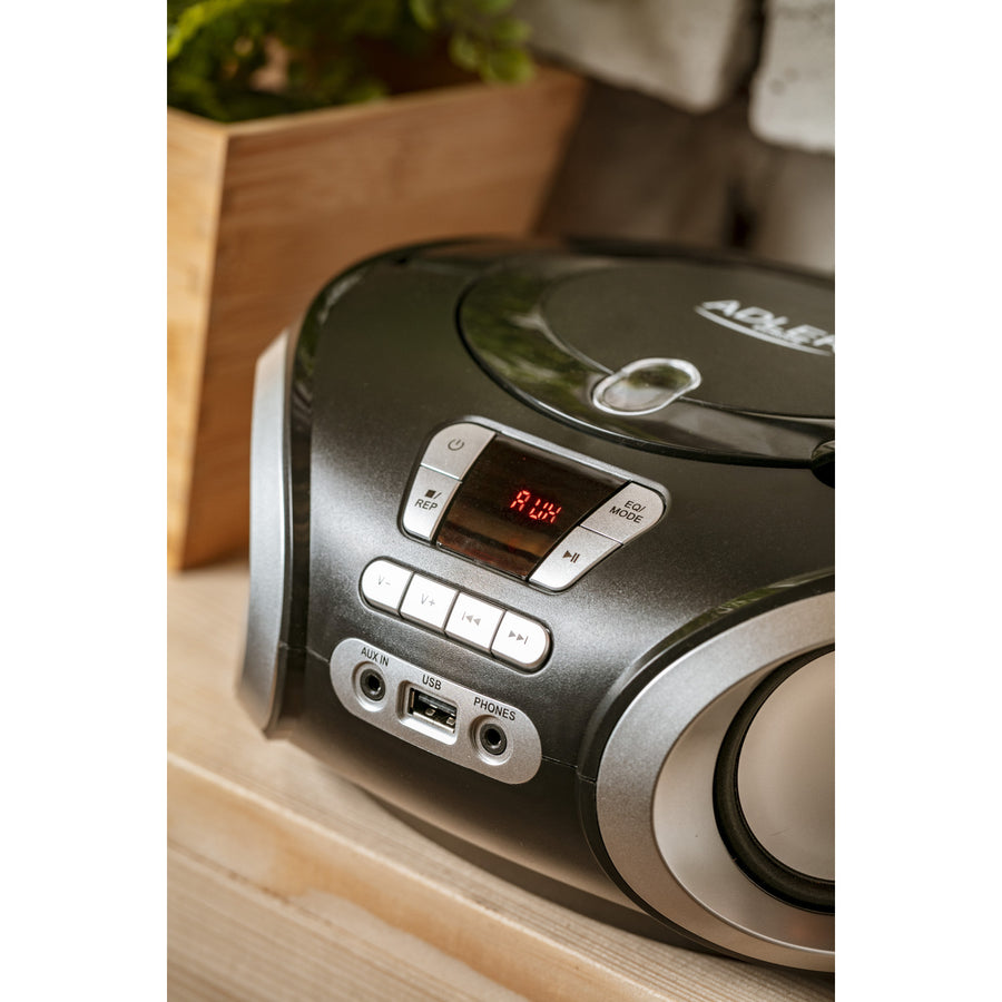 CD-MP3 boombox, USB, Adler AD 1181 radio