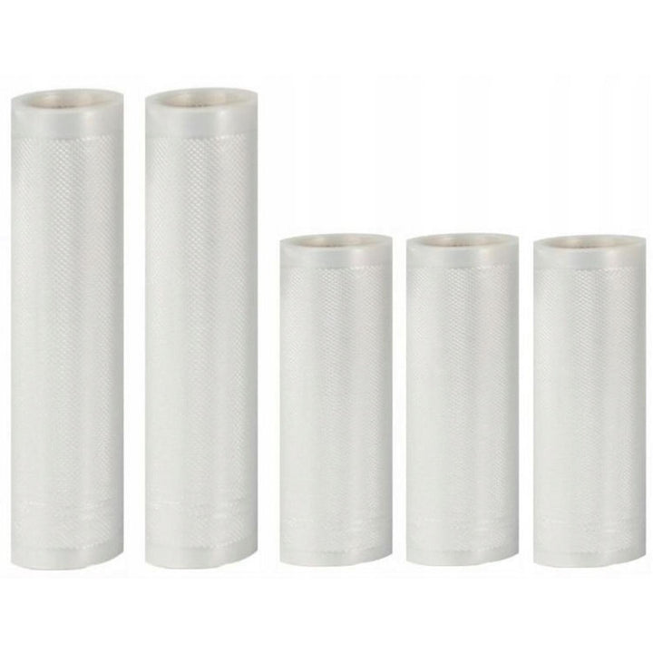 Universal uppsättning Camry-folie för vakuumförslutare (2 rullar 28x300cm + 3 rullar 20x300cm)