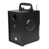 Bärbar Bluetooth-högtalare / radio / SD / MMC / aux-in / USB / belysning / fjärrkontroll / teleskopantenn / mikrofonkontakt