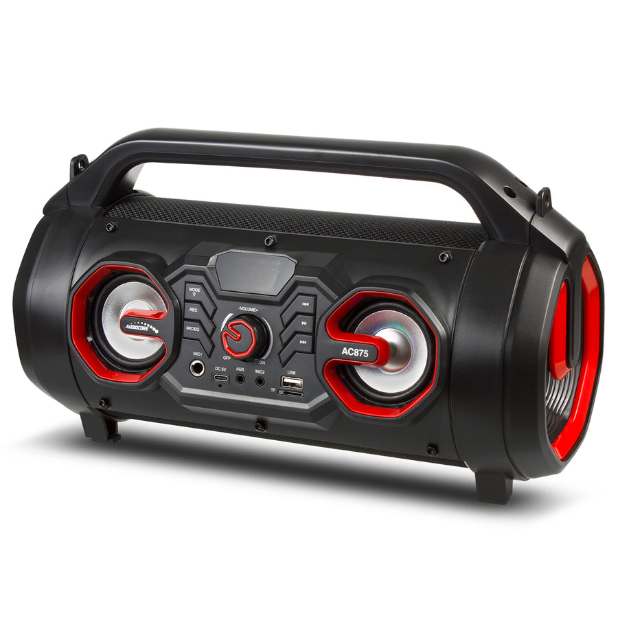 Audiocore bazooka bärbar högtalare, bluetooth 5.0, FM-radio, mikrokort, SDIPX4, 2000mAh, AC875