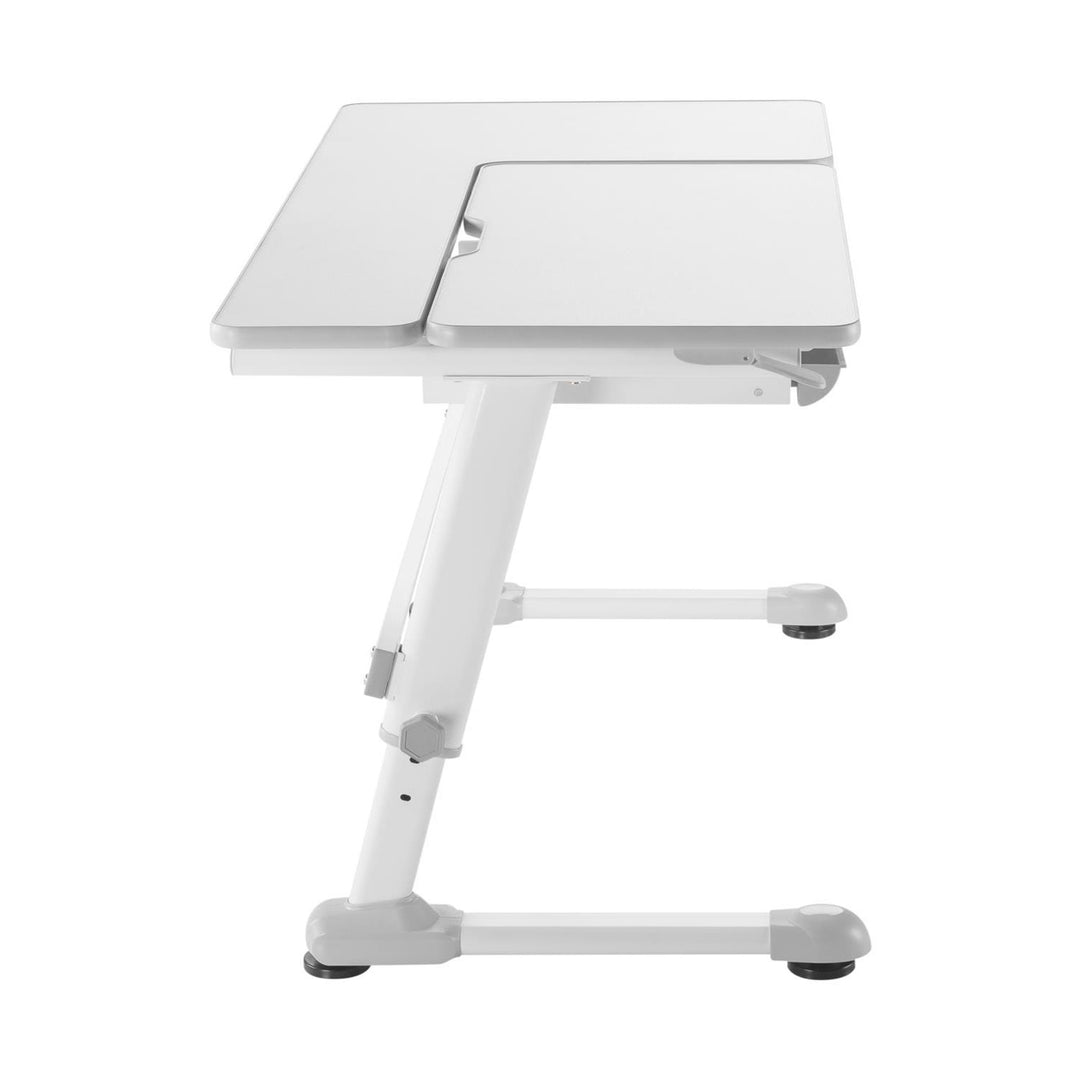 Ergo Office ergonomiskt skrivbord för barn, höjdjusterbart, grått, max 75 kg, ER-435