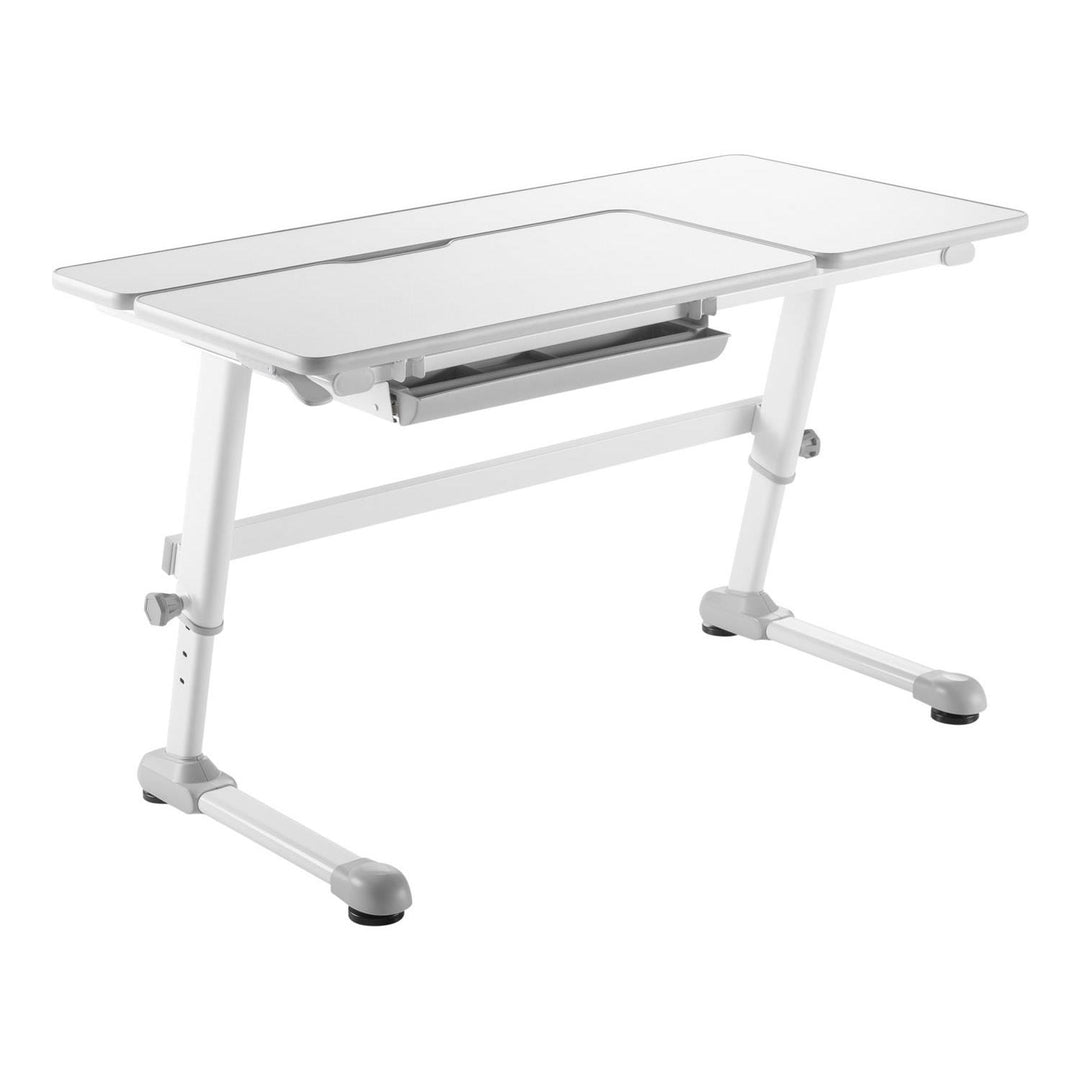 Ergo Office ergonomiskt skrivbord för barn, höjdjusterbart, grått, max 75 kg, ER-435