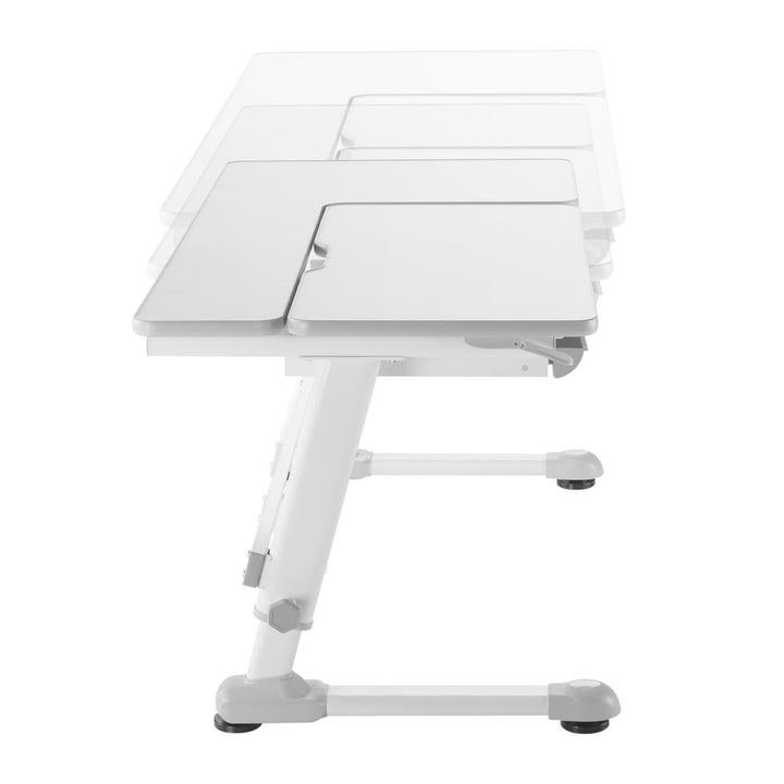 Ergo Office ergonomiskt skrivbord för barn, höjdjusterbart, grått, max 75 kg, ER-435