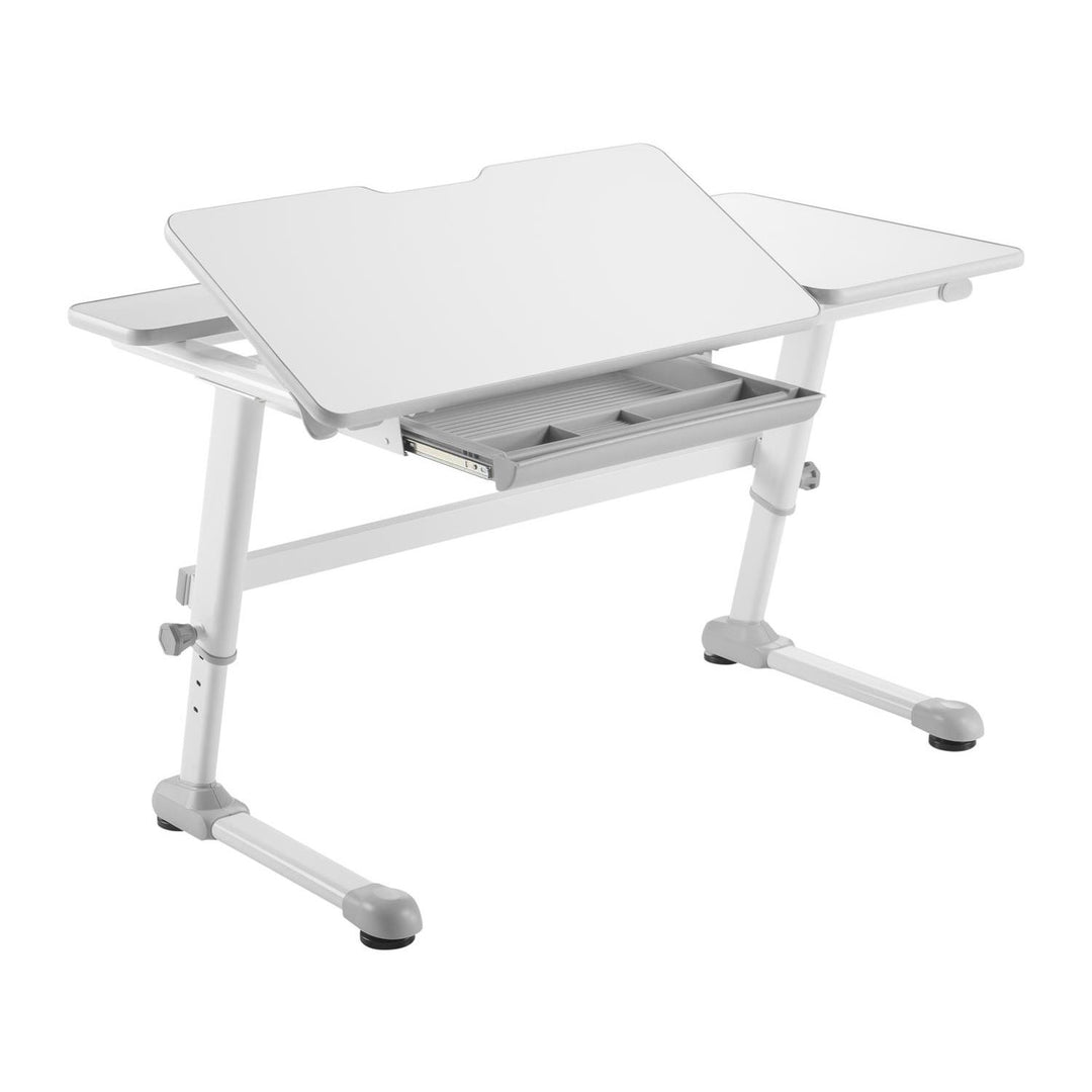 Ergo Office ergonomiskt skrivbord för barn, höjdjusterbart, grått, max 75 kg, ER-435