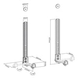 Universellt Soundbar-fäste upp till 15 kg Högtalarfäste för montering under TV:n