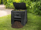 Komposter med bas Keter E-COMPOSTER 470L Svart 231415