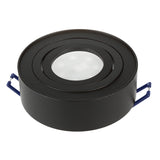 Maclean spot -takarmatur, för ljuskällor MR16 / GU10, svart, 94x32mm, rund, aluminium, MCE462 B