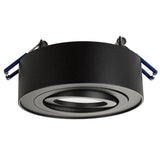 Maclean spot -takarmatur, för ljuskällor MR16 / GU10, svart, 94x32mm, rund, aluminium, MCE462 B