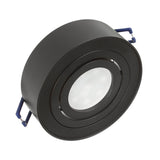 Maclean spot -takarmatur, för ljuskällor MR16 / GU10, svart, 94x32mm, rund, aluminium, MCE462 B