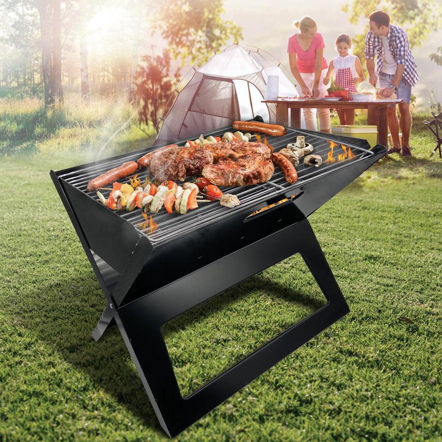 Maestro MR-1011 BBQ Bärbar Hopfällbar Grill Perfekt För Din Trädgård