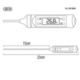 Termometer / sond för mat, GreenBlue, sondlängd 15 cm, temperaturintervall -50 grader C till +300 grader C, noggrannhet 0,1 grader C, GB178