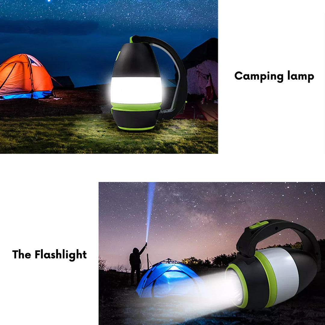 Maclean 3in1 LED-lampa, camping, skrivbordslampa, ficklampa, 1W, 60-200lm, kallvit 6000K, strömförsörjning 3xAA 1.5V, MCE294