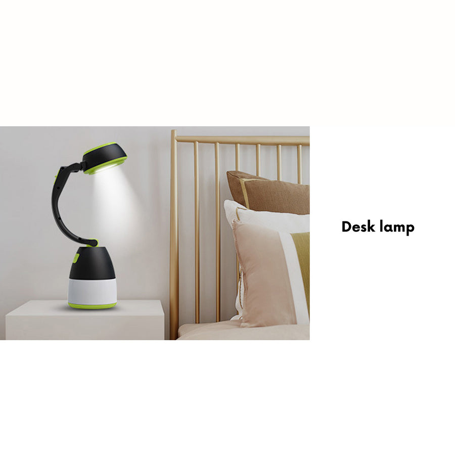 Maclean 3in1 LED-lampa, camping, skrivbordslampa, ficklampa, 1W, 60-200lm, kallvit 6000K, strömförsörjning 3xAA 1.5V, MCE294