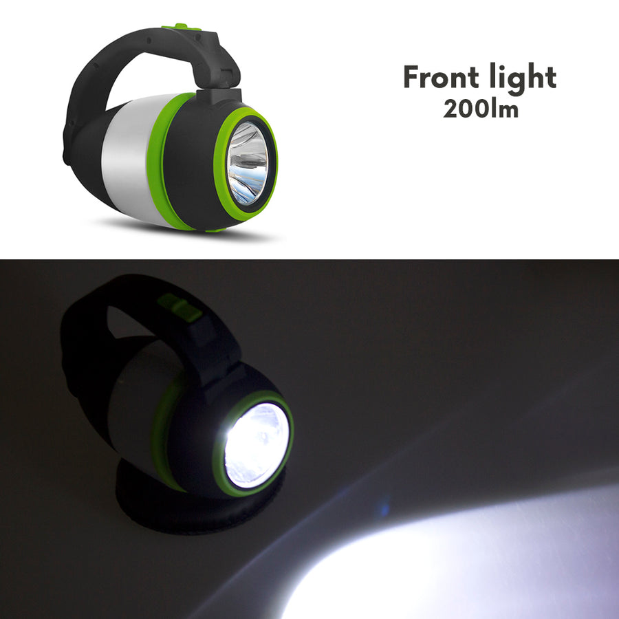 Maclean 3in1 LED-lampa, camping, skrivbordslampa, ficklampa, 1W, 60-200lm, kallvit 6000K, strömförsörjning 3xAA 1.5V, MCE294