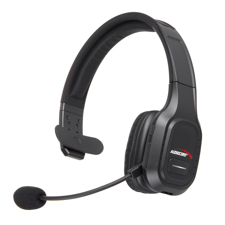 Audiocore AC864 Bluetooth-Headset Med Brusreducerande Mikrofon För Call Center Over-Ear-Hörlurar 32 Timmars Samtalstid Handsfree Trådlöst Kompatibelt Med Google Assistant Och Siri