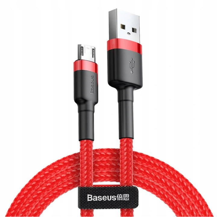 BASKBK46685 Kabel Laddning Dataöverföring Hållbar nylonflätad tråd USB Micro USB 1,5 A Telefon 2 M 5 V