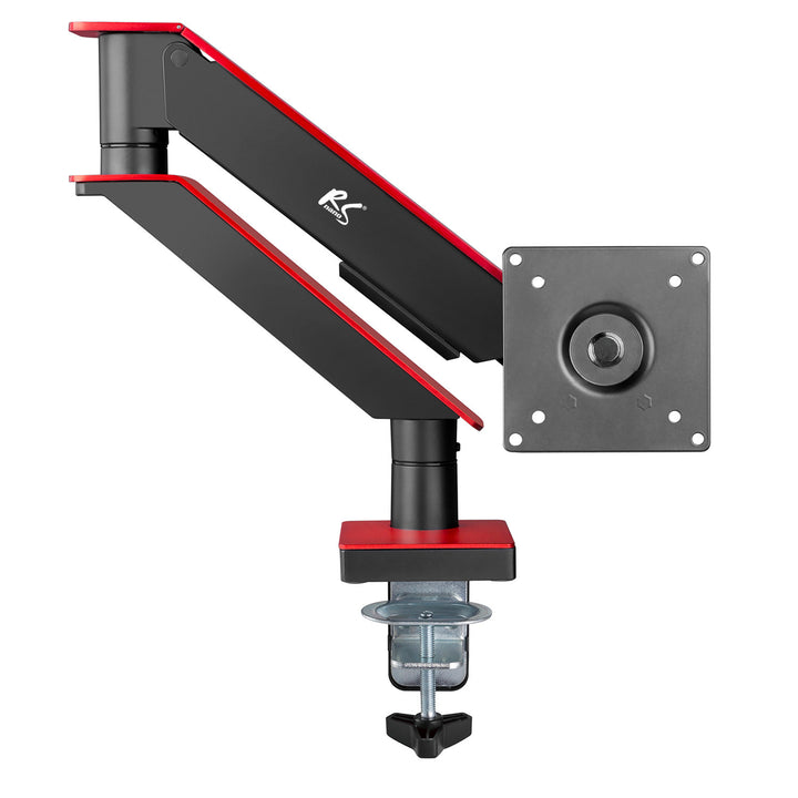 NanoRS RS162 Spelmonitorfäste Fäste För Spelmonitor 17-35" Bordsfäste Med Dubbla Armar Höjdjusterbart Svängbart Tiltbart Max. 8kg VESA 75x75 / 100x100