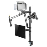 NanoRS RS164 All-in-One Studio Professional Skrivbordsfäste För 17-32" Monitor + Mikrofon + Kamera Och Strålkastare Fäste För Studio TripodVESA 75x75 100x100