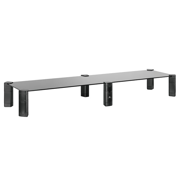 Maclean MC-936 Dubbel Stativ För Två Bildskärmar Max. 20kg Härdat Glas (1029x285x127mm)