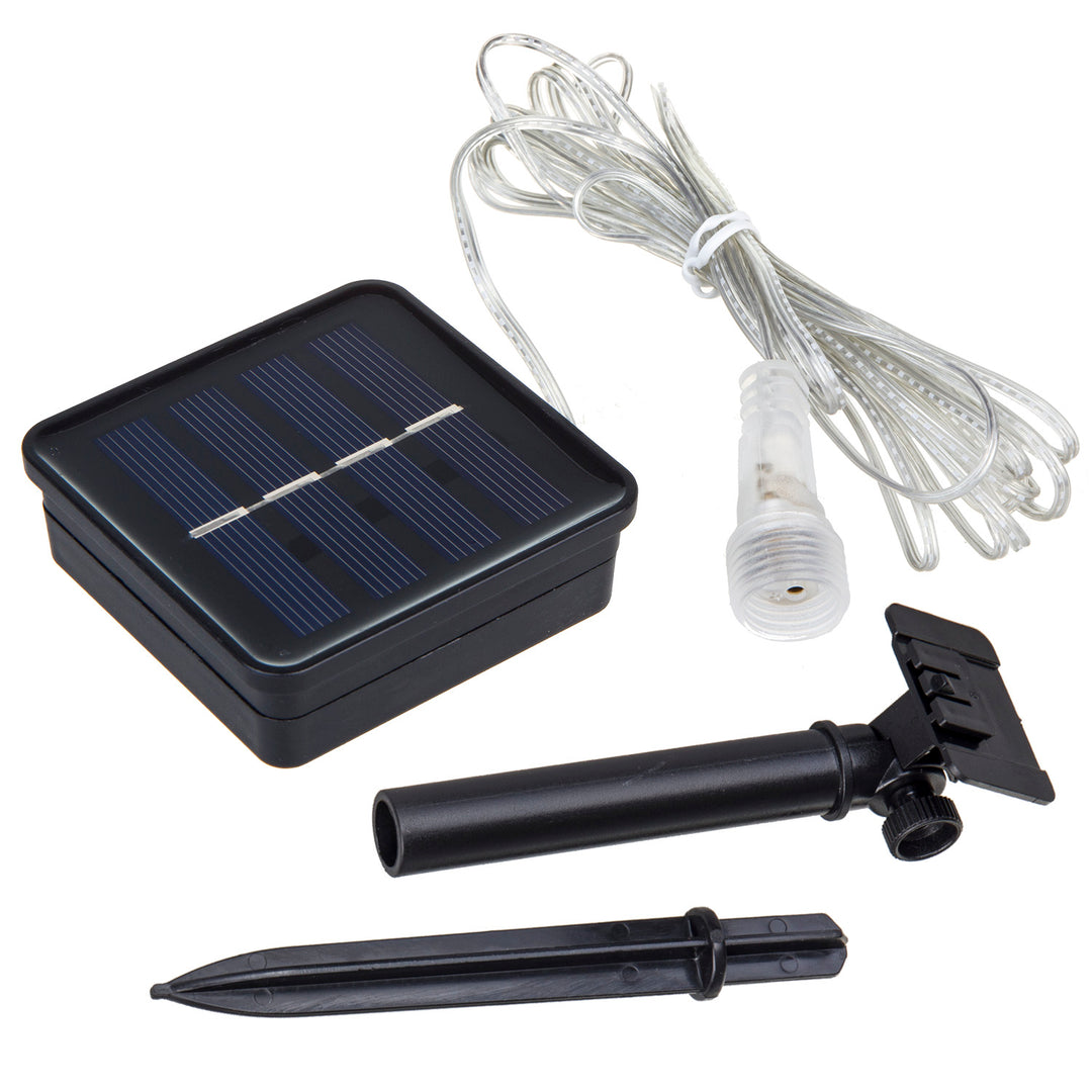 Maclean MCE411 Solar Led Lights 2,4m, 144 lysdioder, LED-läge, 800mAh Li-batteri, fallande istappar