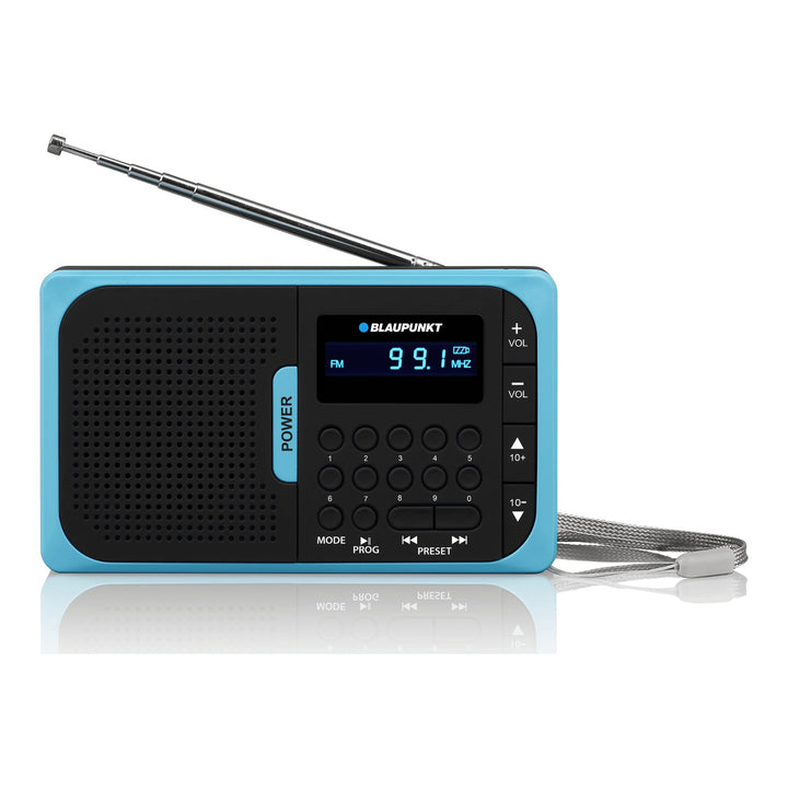 Bärbar FM -radio med Blaupunkt PR5BL USB / SD MP3 -uppspelning