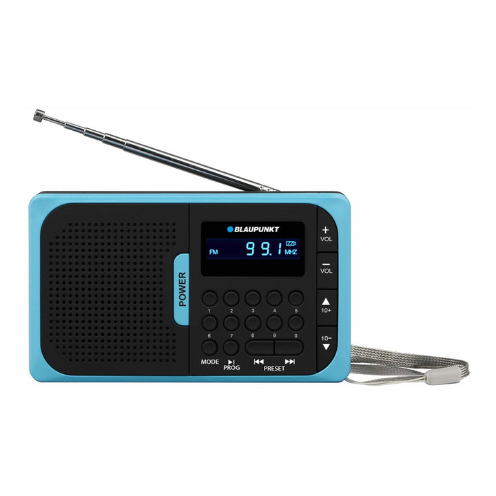 Bärbar FM -radio med Blaupunkt PR5BL USB / SD MP3 -uppspelning