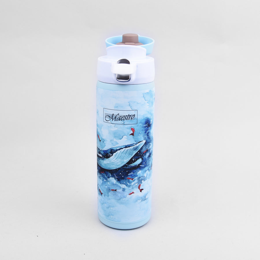 Thermos Mug Kaffemugg Thermos Mug Isolerad flaska i rostfritt stål för varma eller kalla drycker 400 ml (Whale)