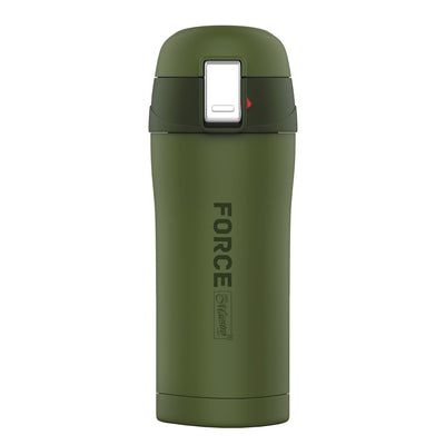 Force termosmugg kaffemugg termosflaska isolerad kolv i rostfritt stål för varma eller kalla drycker (300ml, grön)