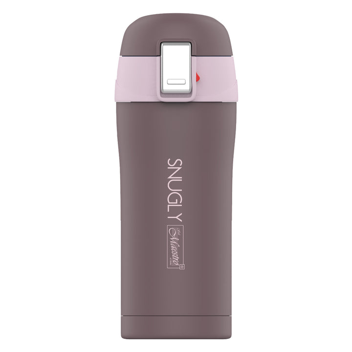 Snugly termosmugg kaffemugg termosflaska isolerat rostfritt stål för varma eller kalla drycker (300 ml, brun)