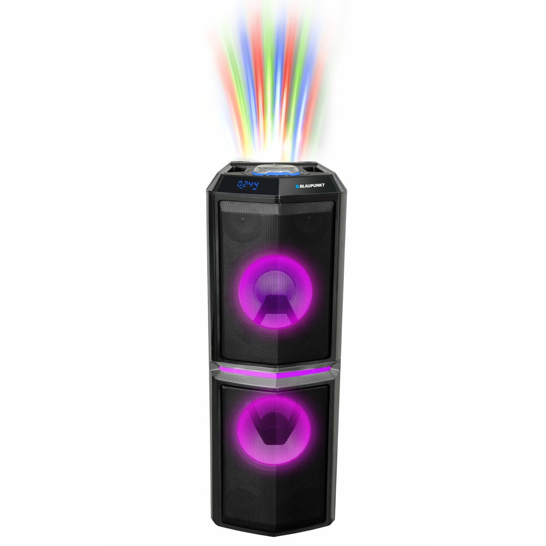 Partyhögtalare Bärbar Bluetooth-högtalare Trådlös 90W RMS Fjärrkontroll Karaoke-funktion Disco Lighting AUX