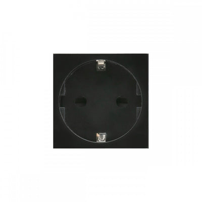Maclean MCE719B Schuko Infällt Uttag Utan Ram Skyddskontaktuttag Vägguttag Modulärt Vägguttag Infällt Uttag Vägguttag Inbyggt Uttag Infälld Installation (Schuko Uttag, Svart)