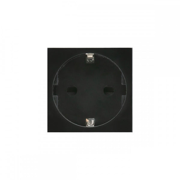 Maclean MCE719B Schuko Infällt Uttag Utan Ram Skyddskontaktuttag Vägguttag Modulärt Vägguttag Infällt Uttag Vägguttag Inbyggt Uttag Infälld Installation (Schuko Uttag, Svart)