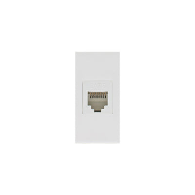 Maclean MCE725W LAN-Uttag CAT.6 Universellt Nätverksuttag Modulärt Vägguttag Infällt Uttag Vägguttag Infälld Installation (LAN Uttag, Vit)