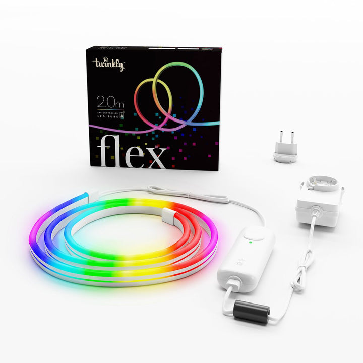 Allocacoc TWFL200STW-WEU LED RGB-rörlampa Flexibel Alexa Google Wi-Fi Bluetooth Twinkly Music 2m