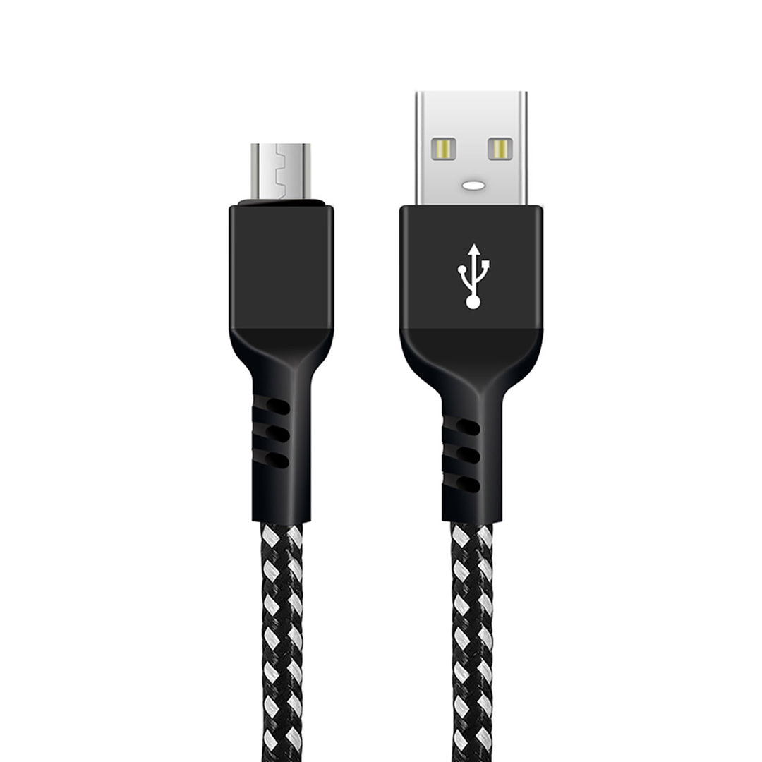 Kabel micro USB Maclean, stöder snabbladdning 2.4A, dataöverföring, 5V/2.4A, svart, längd 2m, MCE483