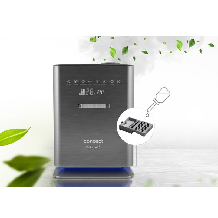 CONCEPT ZV2021 Luftfuktare Perfect Air Wifi Remote Aromaterapi Timer UV UVC LED-display
