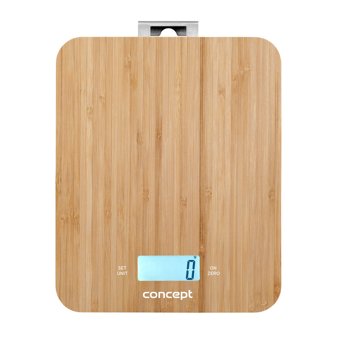 Concept VK5713 Digital köksvåg - Bamboo - 15kg Klock Timer Bamboo Design max. 15kg med hängande krok