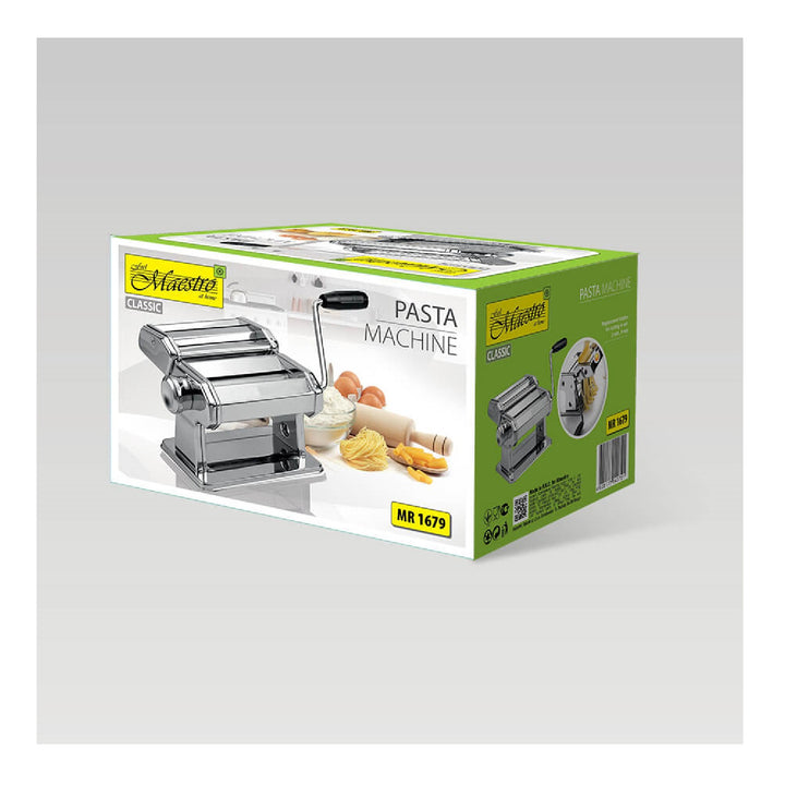 MAESTRO MR1679 Pasta Maker Machine Dough Roller Rostfritt stål Tagliolini Ravioli Spaghetti Cutter